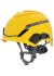 Casco de seguridad MSA Safety V-Gard H1 de color Negro, amarillo, ajustable, con barboquejo