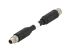 TE Connectivity Straight Female SPE to Straight Male SPE Ethernet Cable, Shielded, Black Nylon Sheath, 500mm
