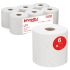 Kimberly Clark wypall Rolled White Paper Towel, 500 x 6 Sheets