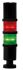 Signální věž LED 4 světelné prvky barva Zelená/červená 240 V AC