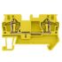 Siemens 8WH Series Yellow Din Rail Terminal, 4mm², 1-Level, Spring Termination, CSA