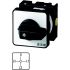 Eaton, 3P 4 Position 90° Ammeter Cam Switch, 690V (Volts), 20A, Short Thumb Grip Actuator