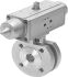 Válvula de bola con accionador Neumático Festo VZBC-20-FF-40-22-F0304-V4V4T-PS30-R-90-4-C Accionamiento simple, 2
