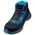 Uvex 1 Black, Blue ESD Safe Non Metallic Toe Capped Men, Women Safety Boot, UK 8, EU 42