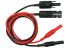 RS PRO Test Leads, 20A, 1kV, Black, Red, 1m Lead Length