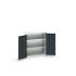 Bott 2 Door, 0 Drawer Sheet Steel Floor Standing Cupboard, 800 x 350 x 900mm