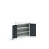 Bott 2 Door Sheet Steel  Lockable Floor Standing Cupboard, 800 x 550 x 800mm