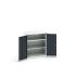 Bott 2 Door, 0 Drawer Sheet Steel Floor Standing Cupboard, 800 x 550 x 900mm
