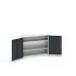 Bott 2 Door Sheet Steel  Lockable Floor Standing Cupboard, 1050 x 350 x 800mm