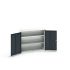 Bott 2 Door, 0 Drawer Sheet Steel Floor Standing Cupboard, 1050 x 350 x 900mm