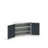 Bott 2 Door Sheet Steel  Lockable Floor Standing Cupboard, 1050 x 550 x 800mm