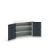 Bott 2 Door, 0 Drawer Sheet Steel Floor Standing Cupboard, 1050 x 550 x 900mm
