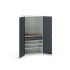 Bott 2 Door, 1 Drawer Sheet Steel Floor Standing Cupboard, 1050 x 550 x 2000mm