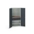 Bott 2 Door Sheet Steel  Lockable Floor Standing Cupboard, 1050 x 550 x 2000mm
