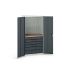 Bott 2 Door, 6 Drawer Sheet Steel Floor Standing Cupboard, 1050 x 550 x 2000mm