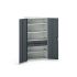 Bott 2 Door Sheet Steel  Lockable Floor Standing Cupboard, 1050 x 550 x 2000mm