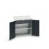 Bott 2 Door Sheet Steel  Lockable Floor Standing Cupboard, 1050 x 550 x 1130mm