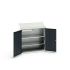 Bott 2 Door, 1 Drawer Sheet Steel Floor Standing Storage Cabinet, 1050 x 550 x 1130mm