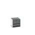 Bott 4 Cabinet, Steel, 600mm x 650mm x 750mm, Anthracite Grey, Light Grey