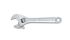 Crescent Adjustable Spanner, 100 mm Overall, 12.7mm Jaw Capacity, Polished Chrome Handle