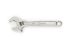 Crescent Adjustable Spanner, 200 mm Overall, 28.5mm Jaw Capacity, Polished Chrome Handle