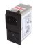 RS PRO 2A, 250 V ac Socket Snap-In IEC Filter 2 Pole, Faston 1 Fuse