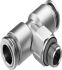 Festo NPQR Series Push-in Fitting, G 3/8 Male to Push In 12 mm, Threaded-to-Tube Connection Style, NPQR-T-G38
