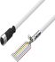 Straight Female 8 way M12 to Straight 8 way Unterminated Cable, 1.5m