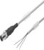 Straight Female 3 way M12 to 3 way Pigtail Cable, 1m