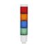 Lovato 8TL4 Series Blue, Green, Orange, Red Signal Tower, 4 Lights, 24 V dc, Built-In