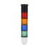 Lovato 8TL4 Series Blue, Green, Orange, Red Electronic Sounder Signal Tower, 4 Lights, 24 V dc, Built-In