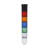 Signální věž, řada: 8TL4 s elektronickou sirénou LED 5 světelných prvků barva Modrá, Zelená, Oranžová, Červená, Bílá 24