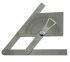 RS PRO 0 - 180° Imperial, Metric  Vernier  Bevel Angle Protractor, 160 mm Stainless Steel Blade