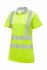 PULSAR反光安全polo衫, 短袖, 黄色, 尺寸 (UK) 18in 女款