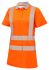 PULSAR反光安全polo衫, 短袖, 橙色, 尺寸 (UK) 16in 女款