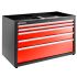 5 drawer Epoxy Coated Metal Wall Mount Tool Cabinet, 840mm x 701mm x 1.449m