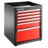 6 drawer Epoxy Coated Metal Tool Cabinet, 840mm x 701mm x 722mm