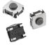 IP67 Grey Tact Switch, SPST 50mA 3mm Surface Mount