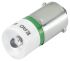 Bombilla LED EAO Verde, 12V ac/dc, 390mcd
