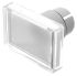EAO Clear Rectangular Push Button Lens for Use with Push Button