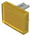 EAO Yellow Rectangular Push Button Lens for Use with Push Button