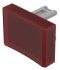EAO Red Rectangular Push Button Lens for Use with Push Button