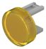 Nyomógomb lencse Sárga, Kör alakú, használható: (Push Button)-val