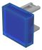 Nyomógomb lencse Kék, Négyzet alakú, használható: (Push Button)-val