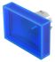 EAO Blue Rectangular Push Button Lens for Use with Push Button