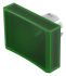 EAO Green Rectangular Push Button Lens for Use with Push Button