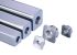 Nu-Tech Engineering Square Stainless Steel Tube Insert, M12, 1500kg Static Load Capacity