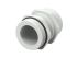 1SNG Series Light Grey PA 6 Cable Gland, M20 Thread, 6mm Min, 12mm Max, IP66, IP68