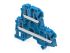 ENTRELEC SNK Series Blue Terminal Block, 4mm², 2-Level, Push In Termination