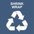 Spectrum Industrial Sicherheitshinweisschild Englisch Recycling Shrink Wrap Polyester Blau, Weiß